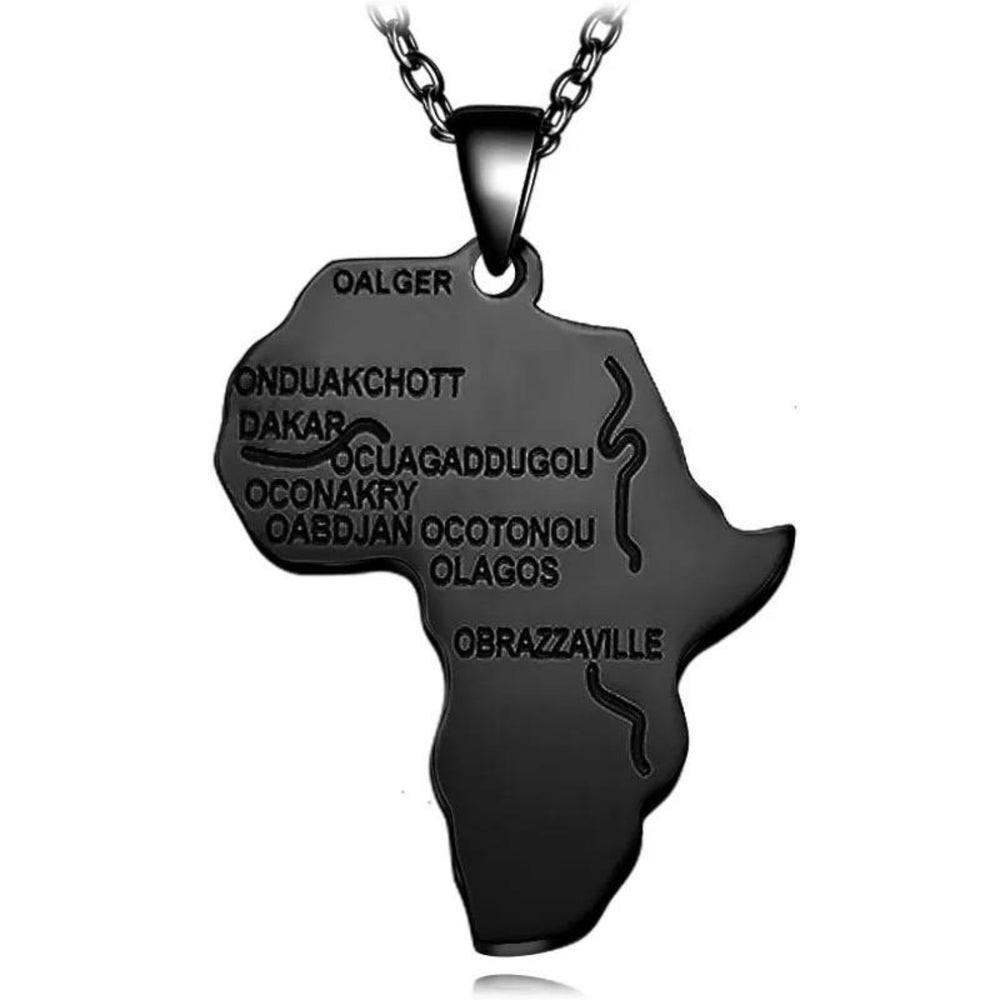 African Pendent Necklace- Medium